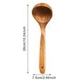 thumbnail image 2 of 2DXuixsh Kitchen Spoon Teak Wood Spatula Spoon Rice Spoon Rice Cooker Spatula Utensil Wood Rice Non Stick Household Kitchenware Cookware E Size A, 2 of 3