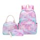thumbnail image 2 of Student School Backpack 3pcs Matching Set Fashion Casual Large-capacity Lightweight Waterproof Kid Schoolbag Handbag Pen Bag Set, 2 of 4