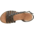 thumbnail image 5 of Women's Journee Collection Solay Flat Strappy Sandal Grey Faux Leather 8 M, 5 of 7