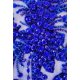 thumbnail image 4 of Aplicación de encaje con pedrería hecha a mano, cuentas y lentejuelas, azul, 4 of 6