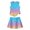 Light Blue, variant on Grblisyd Girls 2 Piece Outfits 10-12 Years Gradient Sleeveless Tank Tops and Athletic Uniform Skirt Sets