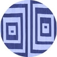 thumbnail image 1 of Ahgly Company Indoor Round Oriental Blue Modern Area Rugs, 8' Round, 1 of 4