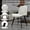 White, variant on Set of 4 Modern Brown Faux Leather Chairs with Sturdy Metal Legs Comfort Style for Dining Room