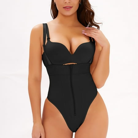 

jsaierl Women s Tunic Bodysuit High Waist Alterable Button Lifter Hip And Hip Tucks In Pants Shapewear Wear with Dress