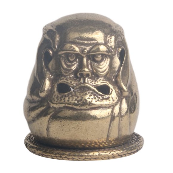 EeaseMX Quemador de aromas de estilo retro, estufa de aromas de escritorio, adorno de incensario para el hogar (dorado)