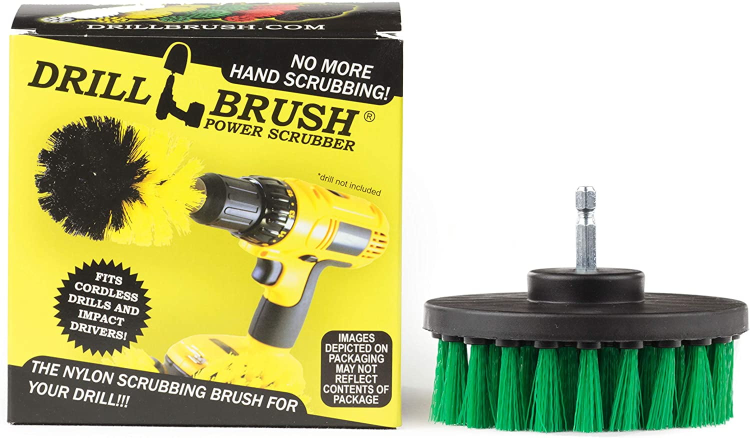 Electric Power Scrubber Drill Brush Cleaner Spin Tub Bristle Bathroom Cleaning 