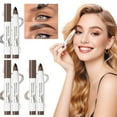 thumbnail image 3 of Kokovifyves Microblading Eyebrow Pencil with A Fork Tip Waterproof 4 Tipped Spoolie Brush Brow Pen Natural Makeup Effect 1.25ml, 3 of 3