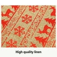 thumbnail image 2 of Bewildely Camino de de Navidad, manteles individuales cómodos resistentes al desgarro, mantel impreso decorativo, diseño de sala de estar, nuevo Kits de decoración para fiestas Felicidad roja Bewildely HA068957-07, 2 of 6