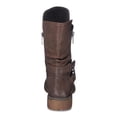 thumbnail image 3 of GC Shoes Womens Brandy Ruched Round Toe Mid-Calf Boots, 3 of 5