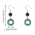 thumbnail image 2 of Agate Jade Green Earrings, 1 Pair of Earrings Plus Cardboard Women's Earrings Earrings for Women Awwp Promotional Sale 925 Sterling Silver Earrings Green Jade Dangle Earrings for Women Earrings Green, 2 of 6