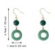 thumbnail image 3 of Pendientes de plata 925 pendientes colgantes verdes para mujer, 3 of 7