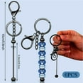 thumbnail image 7 of Sunjoy Tech 6 Pcs DIY Beaded Keychains Electroplated Stainless Lobster Clip High Hardness Exquisite Lightweight Beadable Pendant Crafts Jewelry Making Gift Keyrings, 7 of 7