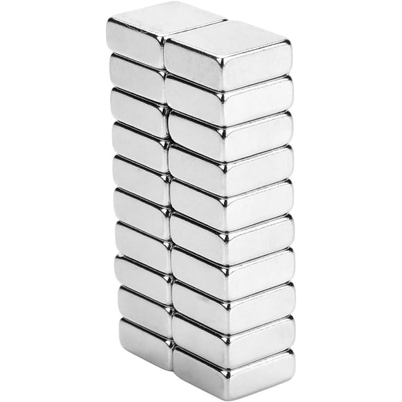 Puissant aimant néodyme super fuerte para bricolaje para paneles de pared, refrigerador, cuadro blanco - Aimant Neodyme Carré de 10X10X4mm (20PCS)
