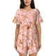 thumbnail image 1 of Fotbe Pink Cockatoo Birds Conjunto de Pijama Estampado para Mujer, 2 Piezas, Ropa de Dormir con Camiseta de Manga Corta y Shorts Suaves-Small, 1 of 6
