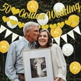 thumbnail image 3 of 50th Wedding Anniversary Decorations for Party, Golden Wedding Anniversary Decorations, Glitter Banners, Bunting Flag and Balloons for Party Supplies, 3 of 6