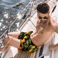 thumbnail image 2 of luoweisi Men's Beach Shorts Quick Dry Swim Trunks with Mesh Lining Pear L, 2 of 5