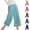 Light Blue, variant on SBYOJLPB Women's Capris Pants Summer Solid Color Elastic Waist with Pockets Cropped Pants