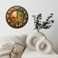 thumbnail image 6 of Mosaic Autumn Fruit Wall Clock 10-Inch Silent Wooden Wall Clock, Battery Operated (AA Batteries Not Included), Artistic Home Decor, 6 of 7