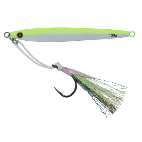 Hogy Sand Eel Jig with Teaser Assist Hook, 3.5oz, Albie Crack