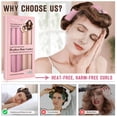 thumbnail image 5 of Heatless Curls Overnight Rods Set – 4PCS Flexible Heatless Curling Rods for Long & Short Hair, Soft No Heat Hair Curler Blowout Styling Tools for Loose Waves or Tight Curls, 5 of 5