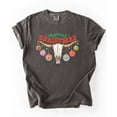 thumbnail image 4 of Merry Christmas Western Shirt for Women and Teens Festive Bull Skull Country Graphic Tee Pepper Shirt Adult Large, 4 of 4