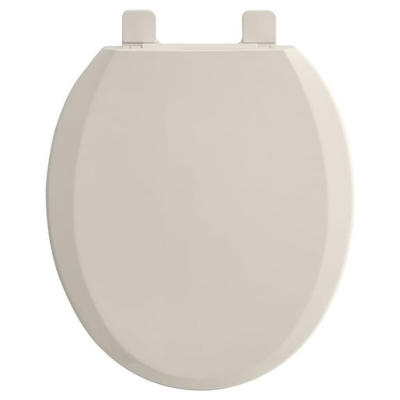 Open Box American Standard 5259B65MT.222 Cardiff Slow-Close Round Toilet Seat, Linen