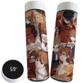 thumbnail image 2 of Taza de acero inoxidable portátil con aislamiento de temperatura y pantalla, de gran capacidad, inteligente, con bonitos dibujos animados de Neon Genesis Evangelion, 2 of 6