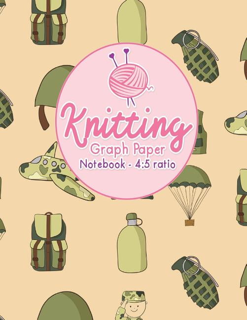 Knitting Graph Paper Notebook 4 5 Ratio Knitters Graph Paper Journal, Knitting Design Graph