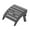 Grey, variant on SERWALL HDPE Outdoor Ottoman,Patio Folding Footstool for Adirondack Chairs,Navy