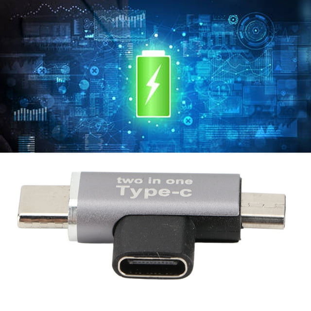 Convertidor 2 en 1 tipo C convertidor antihuellas 31 tipo C Resistencia al desgaste 3A de alta corriente para teléfonos para teléfonos ANGGREK Otros
