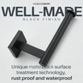 thumbnail image 2 of KOKOSIRI Toilet Paper Holder for Bathroom Toilet Roll Holder Hold Mega Rolls Wall Mounted, Matte Black Stainless Steel B2008BK, 2 of 7