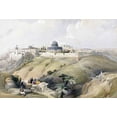 thumbnail image 2 of Roberts, David 14x11 White Modern Wood Framed Museum Art Print Titled - View of Jerusalem, 2 of 4