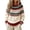 Khaki, variant on Womens Sweaters Color Block Casual Relaxed Long Sleeve Tops Fall Winter Round Neck Pullover Blouse Daily Wear