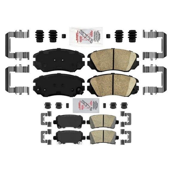 Front 321mm & Rear 321mm Disc Brake Pads For Chevrolet Malibu 13-16