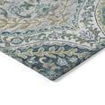 thumbnail image 6 of Dalyn Rugs Machine Washable Indoor/Outdoor Chantille Teal 8' x 8' Round Rug, 6 of 7