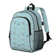 thumbnail image 2 of Game Controller Blue Pattern Backpack for School, Cute School Bag with Adjustable Shoulder Straps and Padded Back, 15"x11.42"x5.5", 2 of 5
