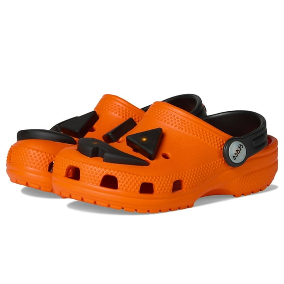 Zuecos Crocs Kid Classic I AM Light Up, color naranja para niños pequeños