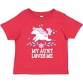 thumbnail image 3 of Inktastic My Aunt Loves Me Unicorn Girls Toddler T-Shirt, 3 of 5