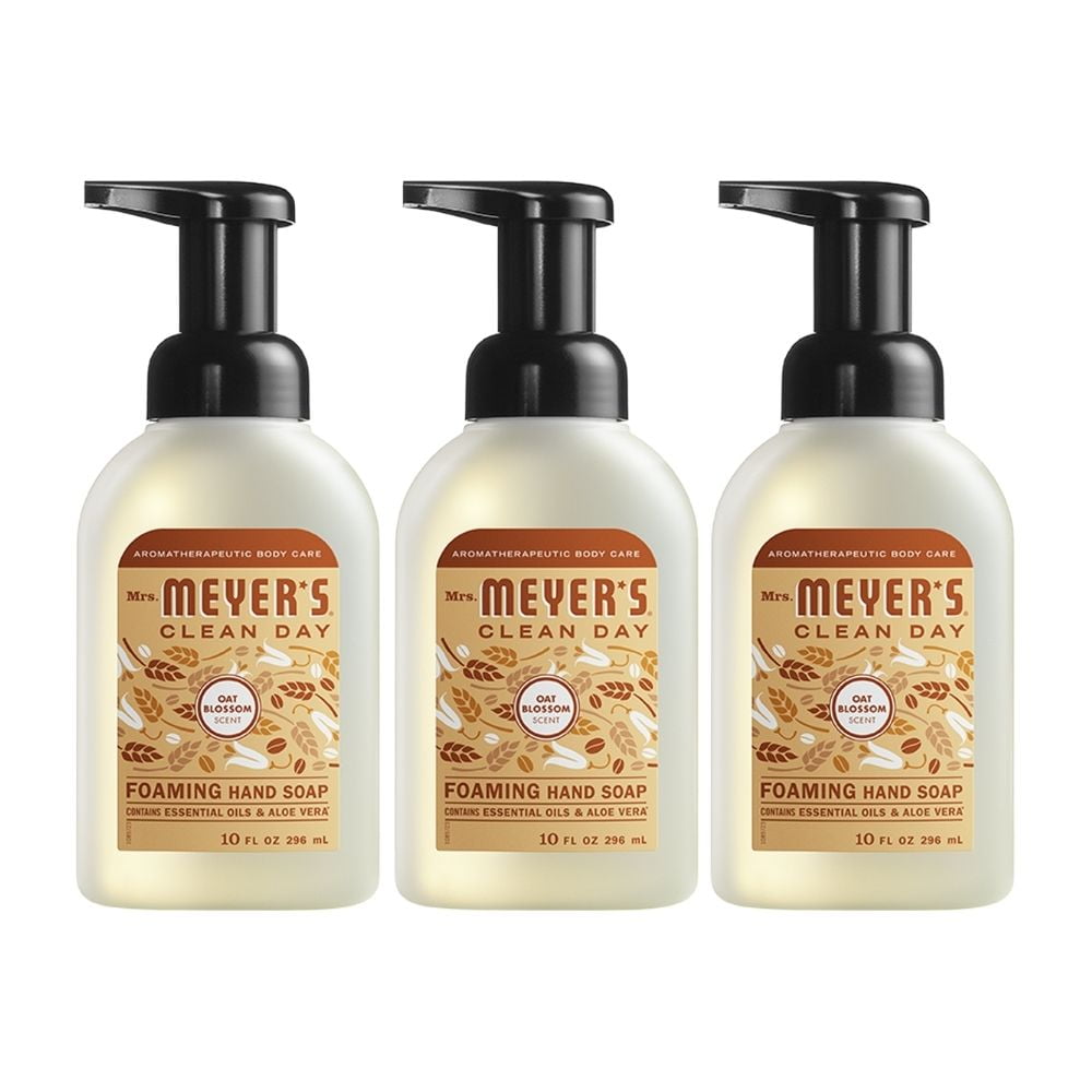 Mrs. Meyer's Foaming Hand Soap, Oat Blossom, 10 OZ (Pack of 3