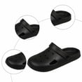 thumbnail image 3 of GPOECD Mens Slippers Lightweight Open Toe Summer Slipons Breathable Sole Casual Beach Ready Flat Sandals for Everyday Wear Sandals for Men 02_Black,10, 3 of 8