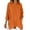 Orange, variant on Womens Summer Notch Neck 3/4 Sleeve Tops Oversized Solid Color with Pocket Side Split Tees Daily T-Shirts