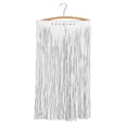 thumbnail image 2 of Baohd Boho PU Cuir Long Wrap Taille Frange Pompon Jupe Bikini Frange Ceinture Blanc, 2 of 9