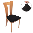 thumbnail image 2 of BEMS-6 fundas de asiento elásticas para silla de jacquard, cojín de asiento de silla extraíble (negro), 2 of 5