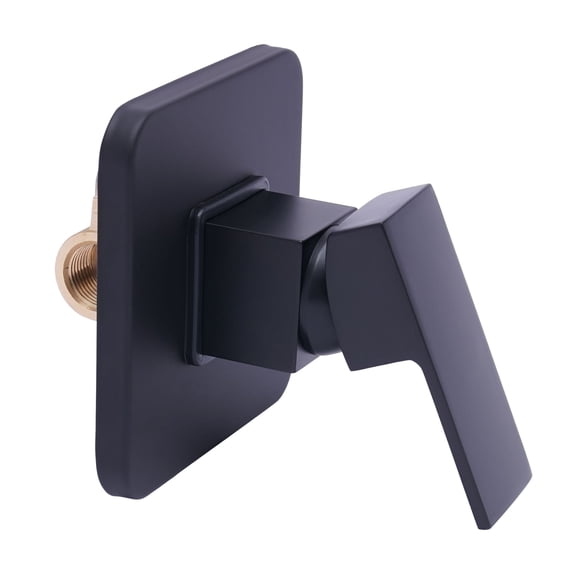 Shower Tap Control Valve 1 Handle Brass Bath Hot/Cold Mixer Faucet Wall Mounted (screws are not included)