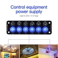 thumbnail image 2 of Multi Port Sockets 6 Position Switches Car Accessories On/Off 12V Toggle Switch, 2 of 3