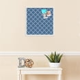 thumbnail image 3 of PinPix 20x20 Custom Cork Bulletin Board Diamond Modern Pattern Navy Poster Board Has a Fabric Style Canvas Finish, Framed in Diamond Modern Pattern Navy, by ArtToFrames (PinPix-1804), 3 of 5