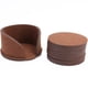 thumbnail image 2 of Posavasos redondos de fieltro para 20 piezasposavasos resistentes al calor para café y té (D marrón), 2 of 6