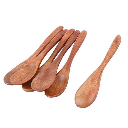 Dining Table Wood Tableware Food Porridge Soup Holder Spoon Scoop Dining Table Wood Tableware Food Porridge Soup Holder Spoon Scoop Brown 6pcs