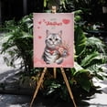 thumbnail image 4 of Happy Valentine's Day American Shorthair holding flowers Vertical Matte Canvas Poster Cat Lover Kitten Owner Gifts Wall Art Home Decor - 3005, 4 of 5