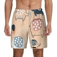thumbnail image 3 of Uemuo Cute Ink Drawn Elephants Pattern Mens Swim Trunks Quick Dry Board Shorts with Mesh Lining, Stretch Beach Shorts Quick Dry No-Chafing Board Shorts-3X-Large, 3 of 9